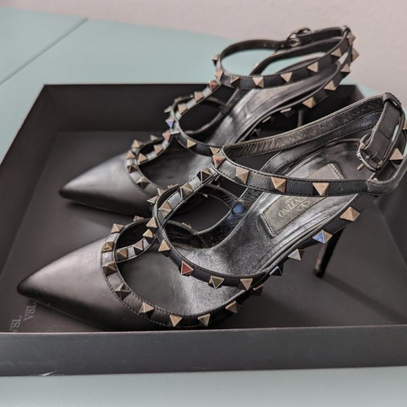 Valentino Rockstud Noir heels - Picture 4 of 12